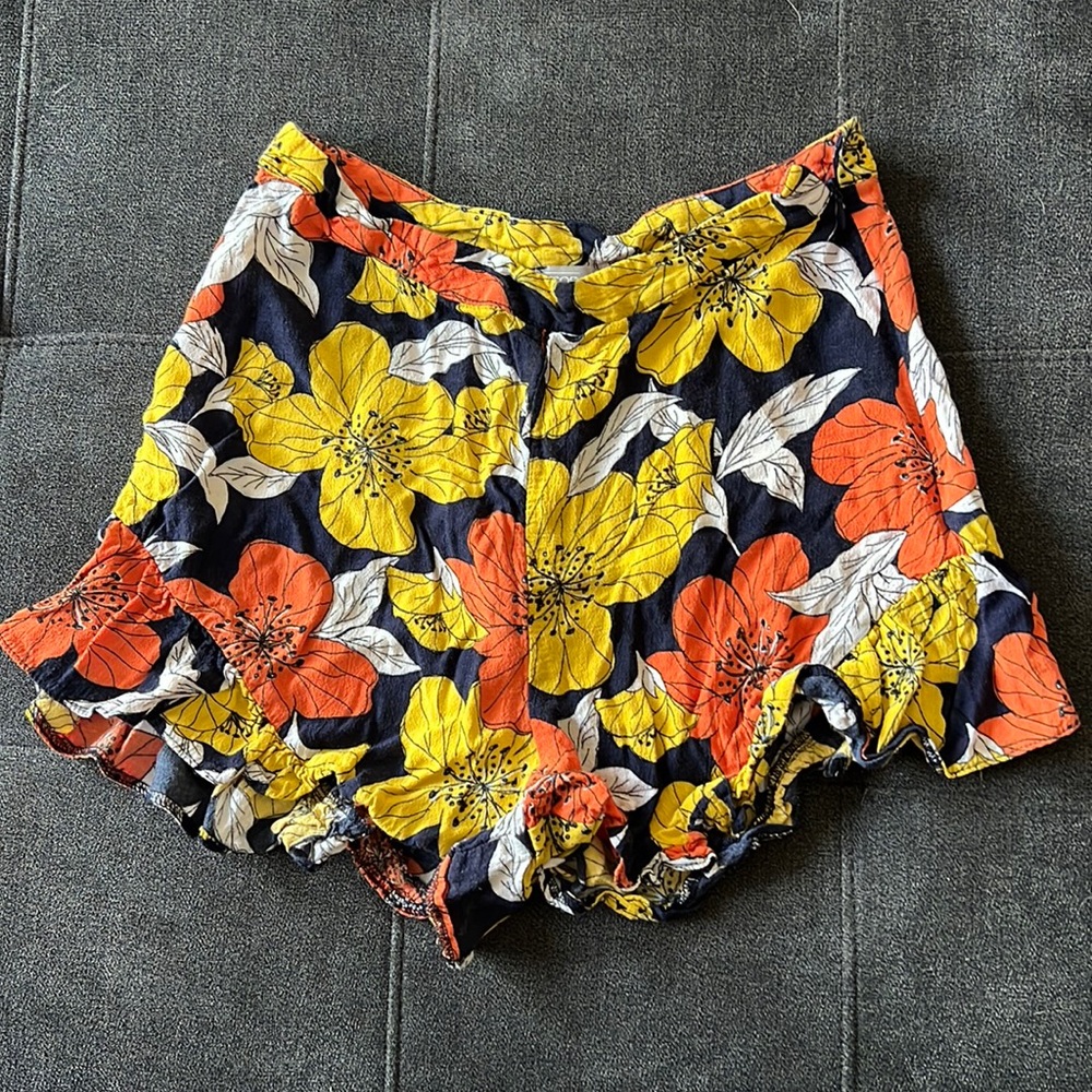 Asos floral high waisted shorts.